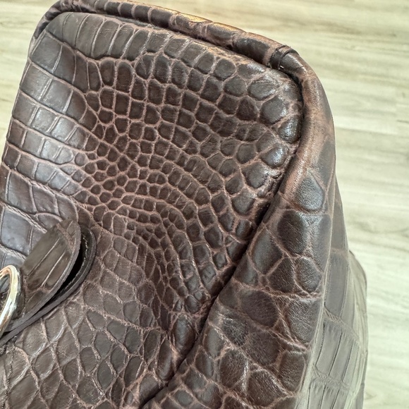 Longchamp - Top-Handle Leather Bag w/ Detachable Shoulder Strap, Good Condition! - Picture 9 of 10